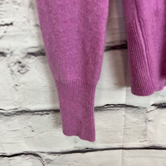 J.Crew Women's Cashmere Crewneck Sweater XXS Purple Long Sleeve Pullover - Picture 4 of 7